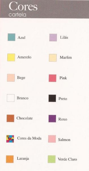 Cartela de cores